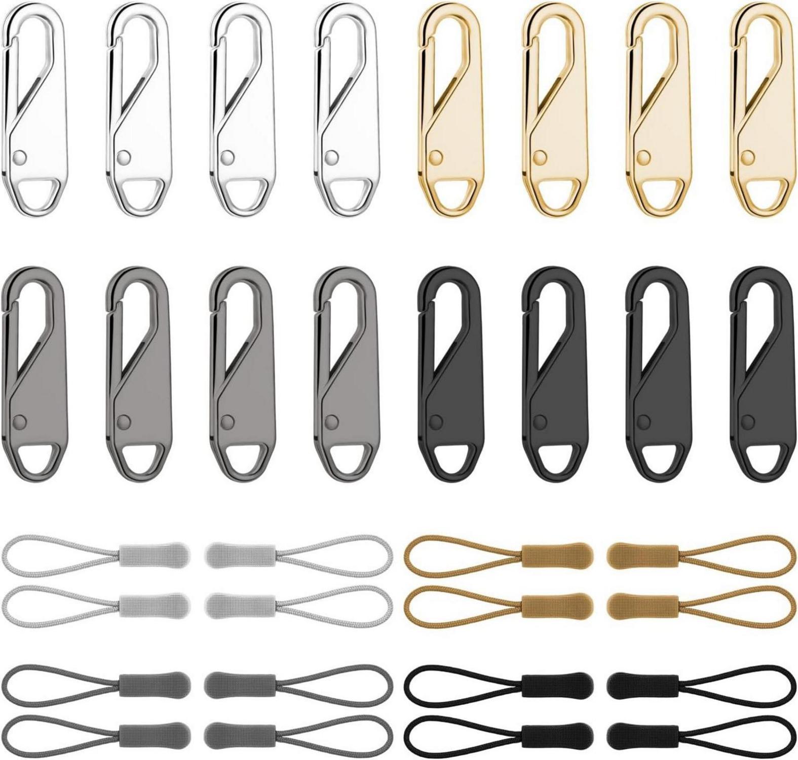 Reißverschluss Zipper Set Metall Nylon 32 Stück für Jacken Rucksäcke