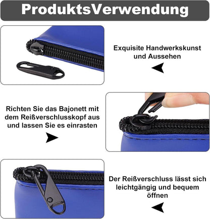 Reißverschluss Zipper Set Metall Nylon 32 Stück für Jacken Rucksäcke