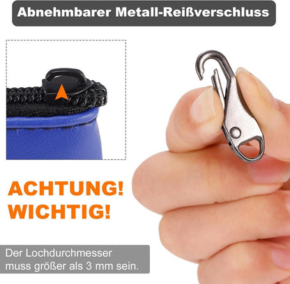 Metall Reißverschlüsse Zipper Set für Jacken & Taschen