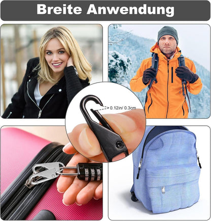 32 Stück Metall Reißverschluss Zipper abnehmbare Anhänger Nylon für