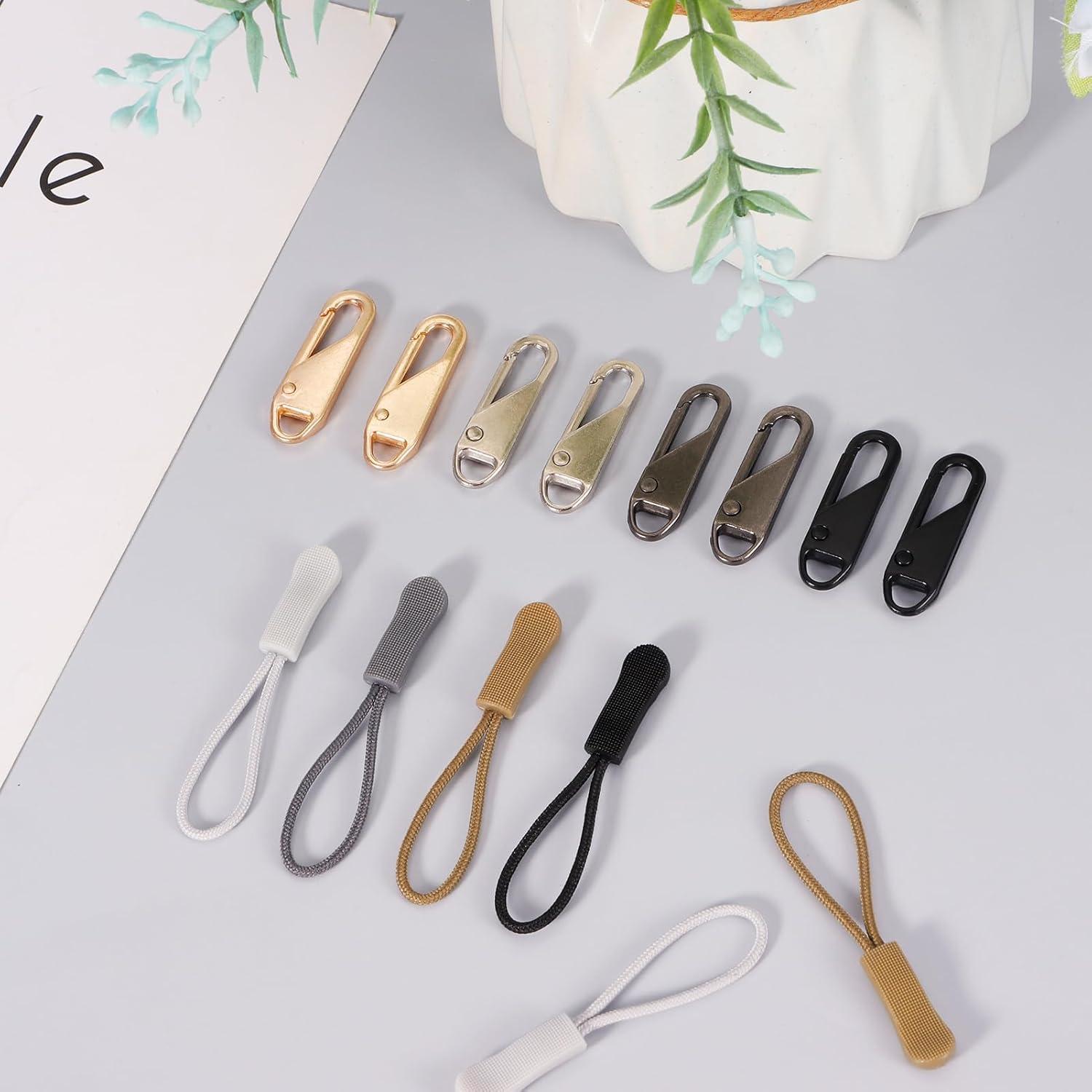 32 Stück Metall Reißverschluss Zipper Abnehmbare Nylon Reparatur