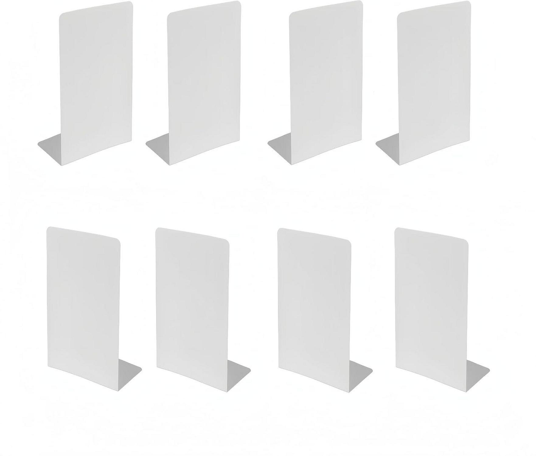 Metall-Buchstützen mit rutschfesten Gummiauflagen 20x14cm