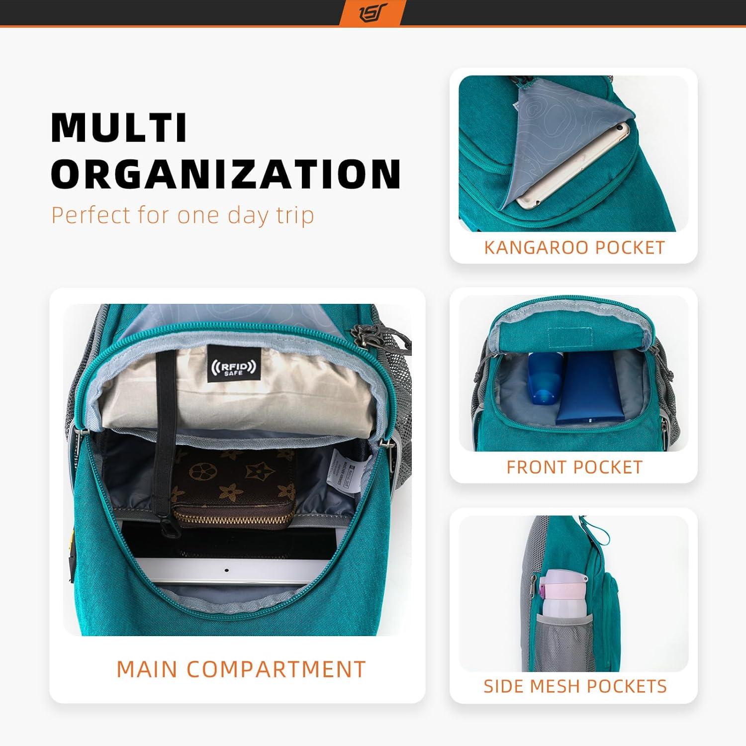 SKYSPER Urban Brusttasche Sling Bag Herren Wasserfest