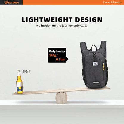 10L Faltbarer Rucksack Daypack für Wandern Reisen