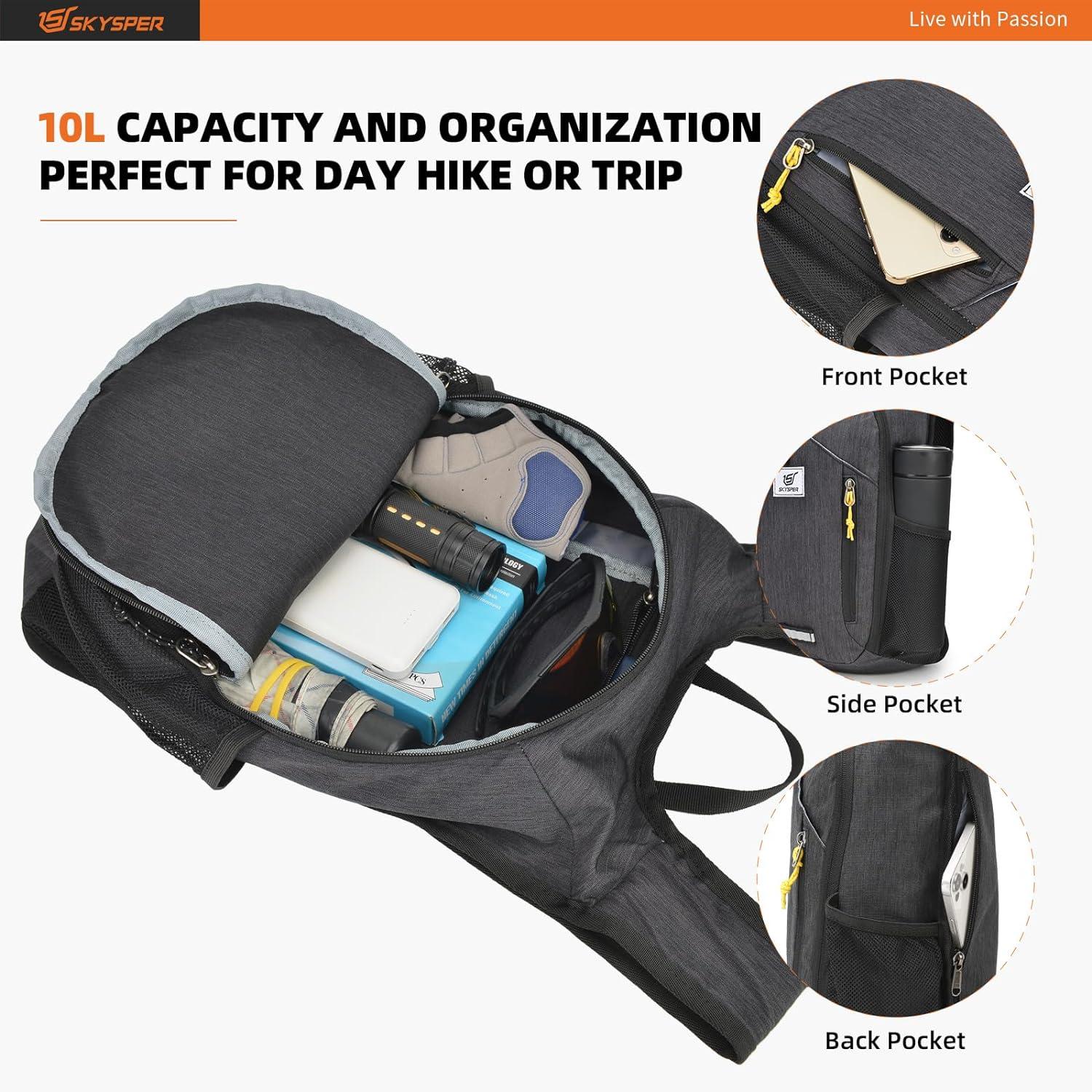 Faltbarer 10L Wanderrucksack Daypack für Wandern und Reisen