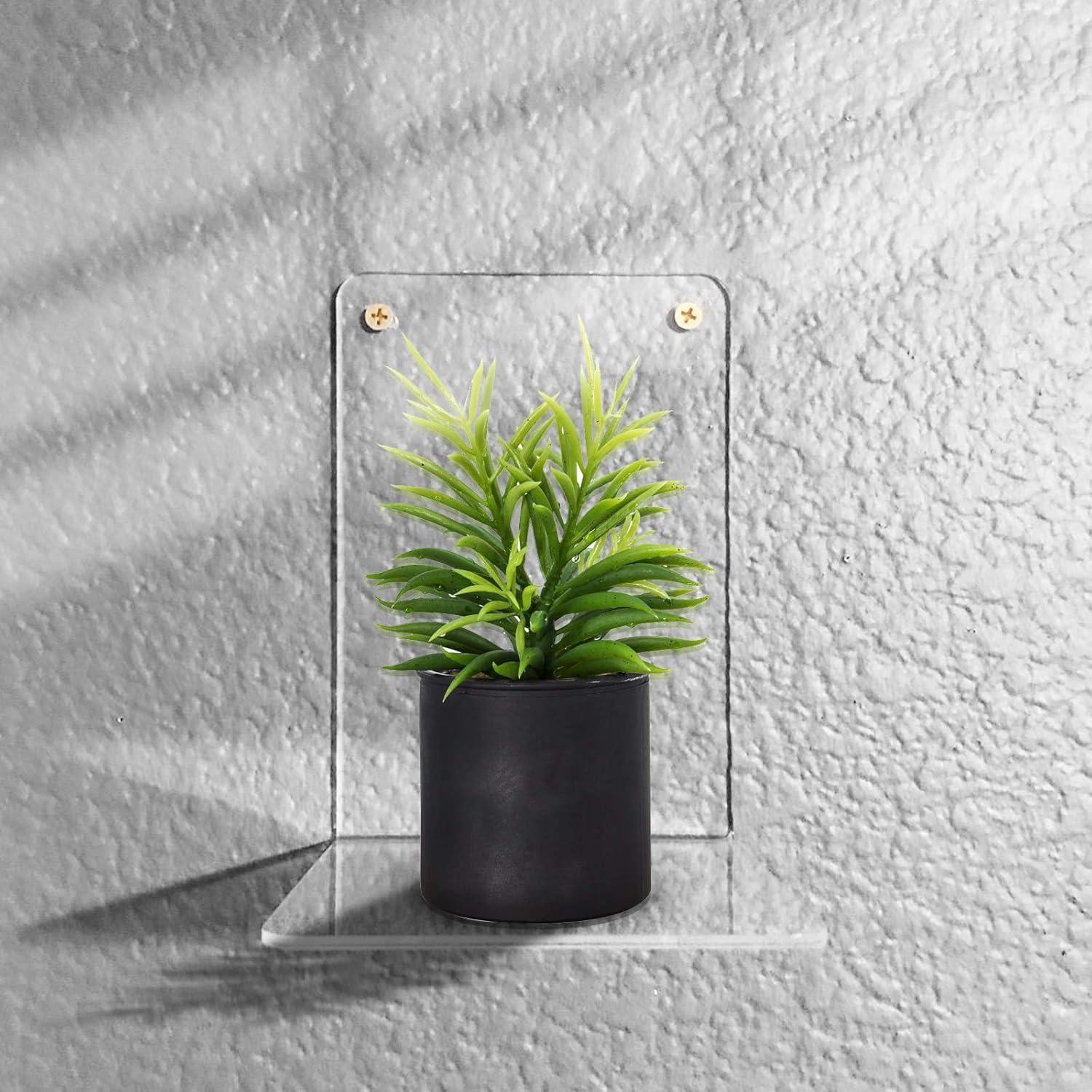 Buchständer Acryl Transparente Buchstützen Rutschfest Schreibtisch 18cm×12cm 6er