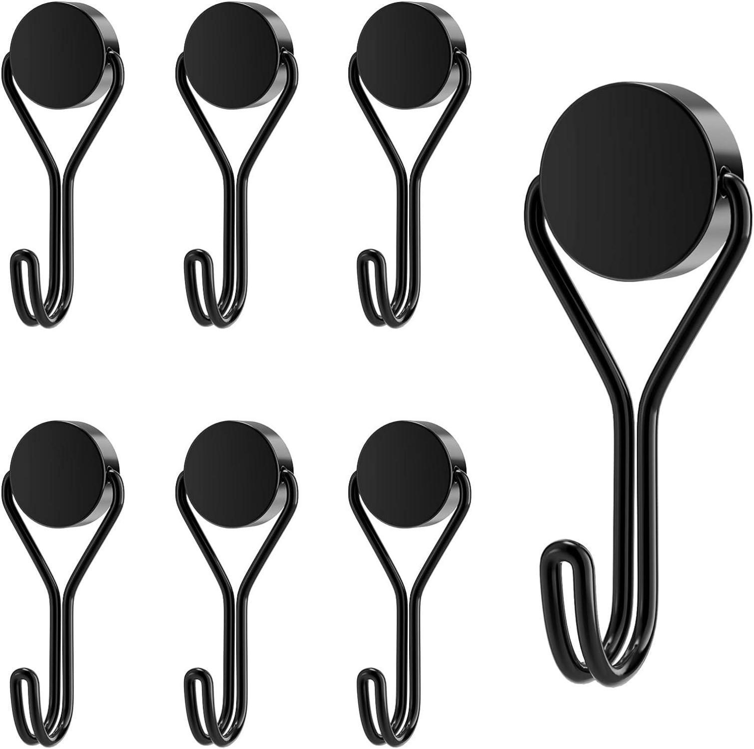 Magnethaken Schwarz Extra Stark für Küche Gadgets 6 Stück