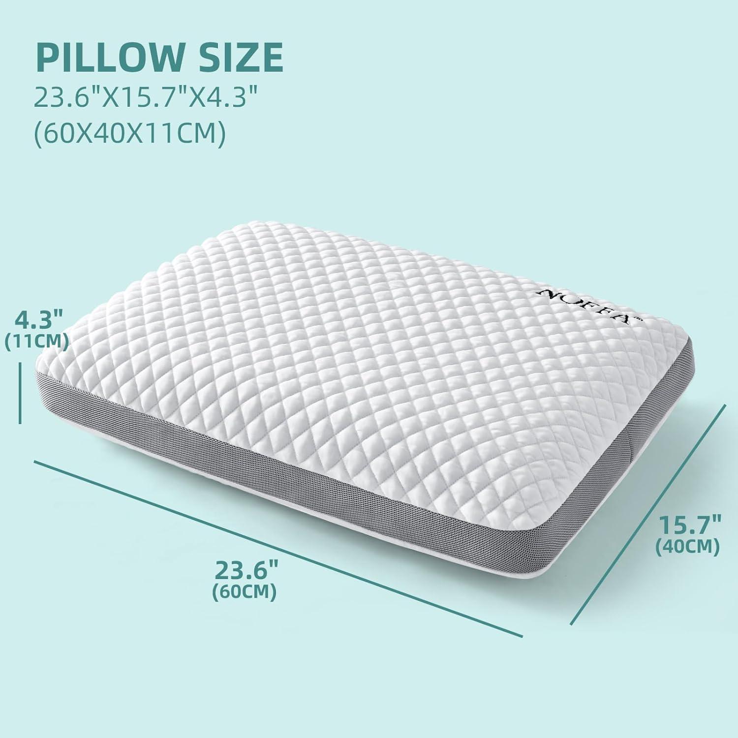 Orthopädisches Ice Silk Memory Foam Kissen 40x60 Kühlend