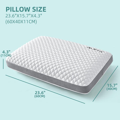 Orthopädisches Ice Silk Memory Foam Kissen 40x60 Kühlend