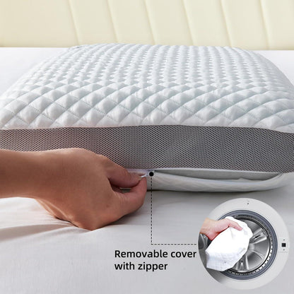 NOFFA Orthopädisches Ice Silk Memory Foam Kissen 40x60 cm
