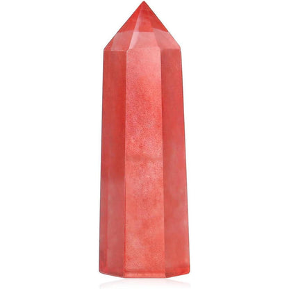 Roter Turmalin Heilkristall Stab 5cm für Meditation & Energiearbeit