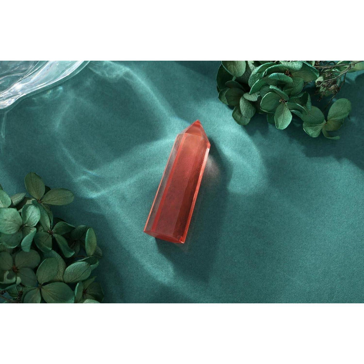 Roter Turmalin Heilkristall Stab 5cm für Meditation & Energiearbeit