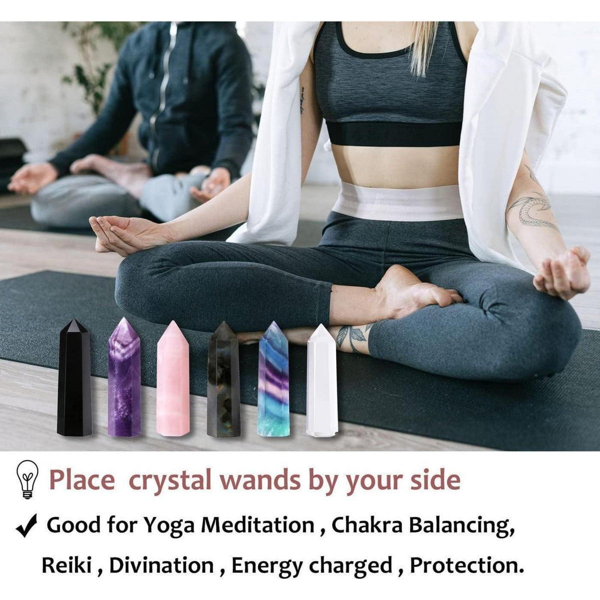 Roter Turmalin Heilkristall Stab 5cm für Meditation & Energiearbeit