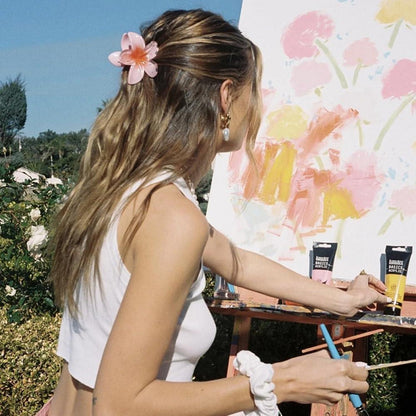 Blumen Haarspangen 4er Set Damen Mädchen rutschfest süß elegant