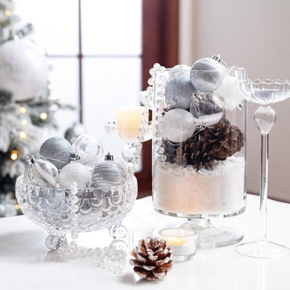 35er Set Weihnachtskugeln Christbaumschmuck Transparent