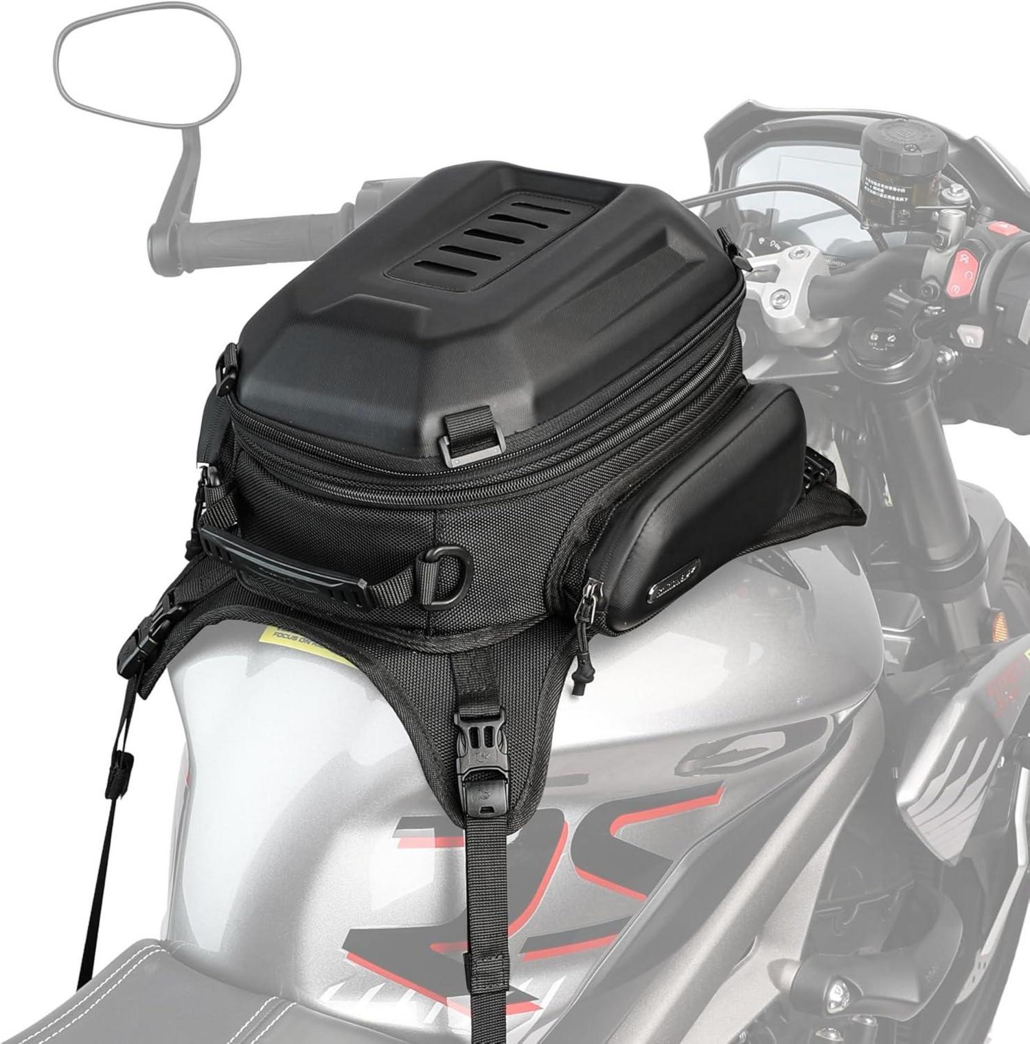 Motorrad Tankrucksack Hartschale Wasserdicht Erweiterbar 18L