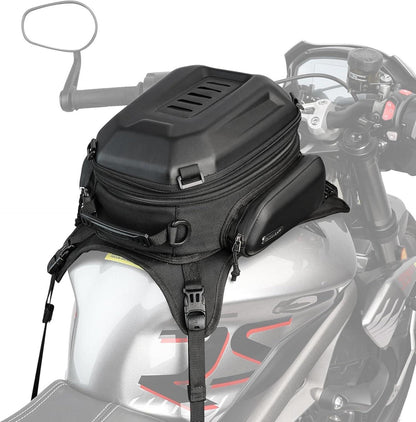 Motorrad Tankrucksack Hartschale Wasserdicht Erweiterbar 18L
