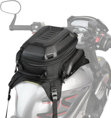 Motorrad Tankrucksack Hartschale Wasserdicht 18L Carbon Schwarz