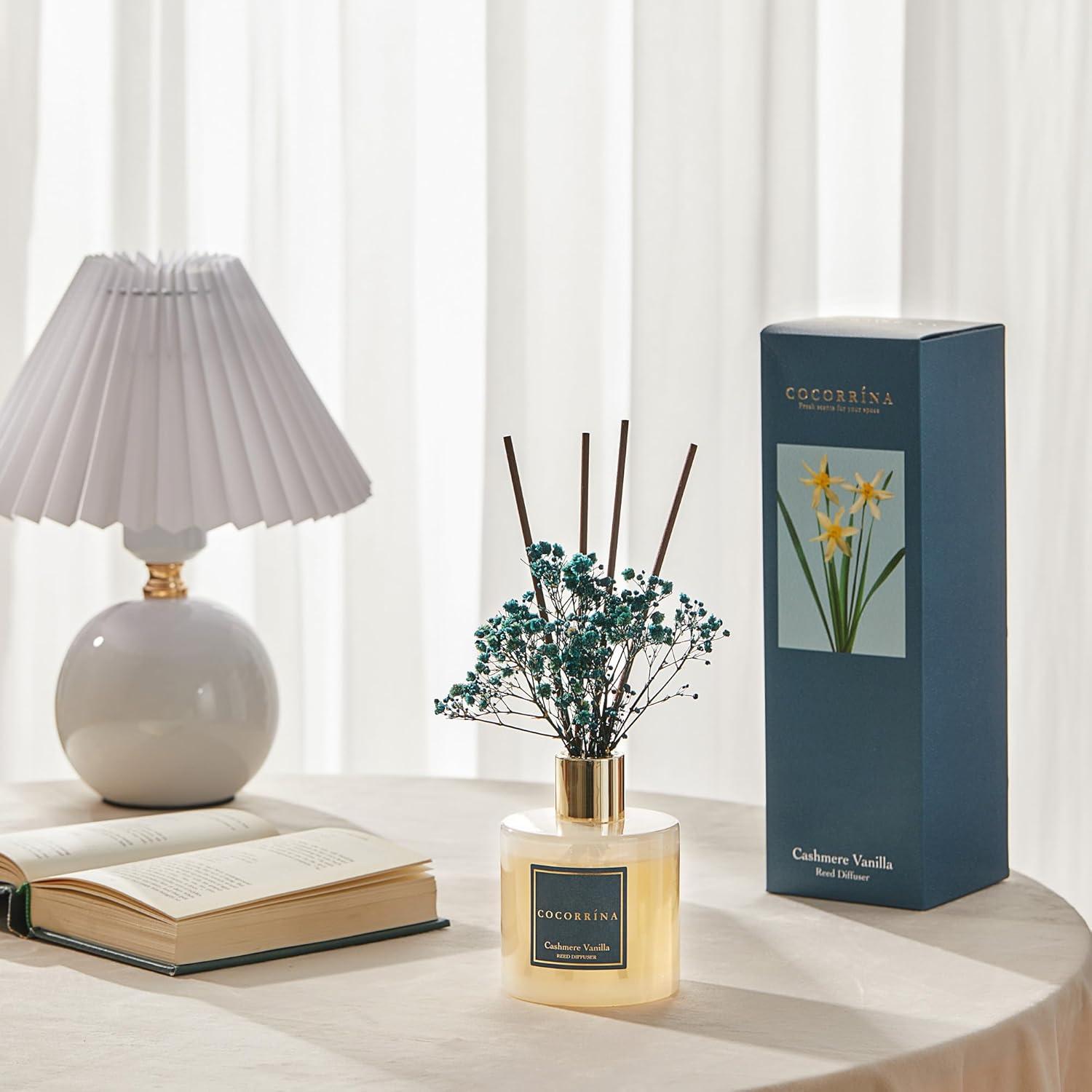 Raumduft Reed Diffuser 200ml Kaschmir Vanille 8 Duftstäbchen