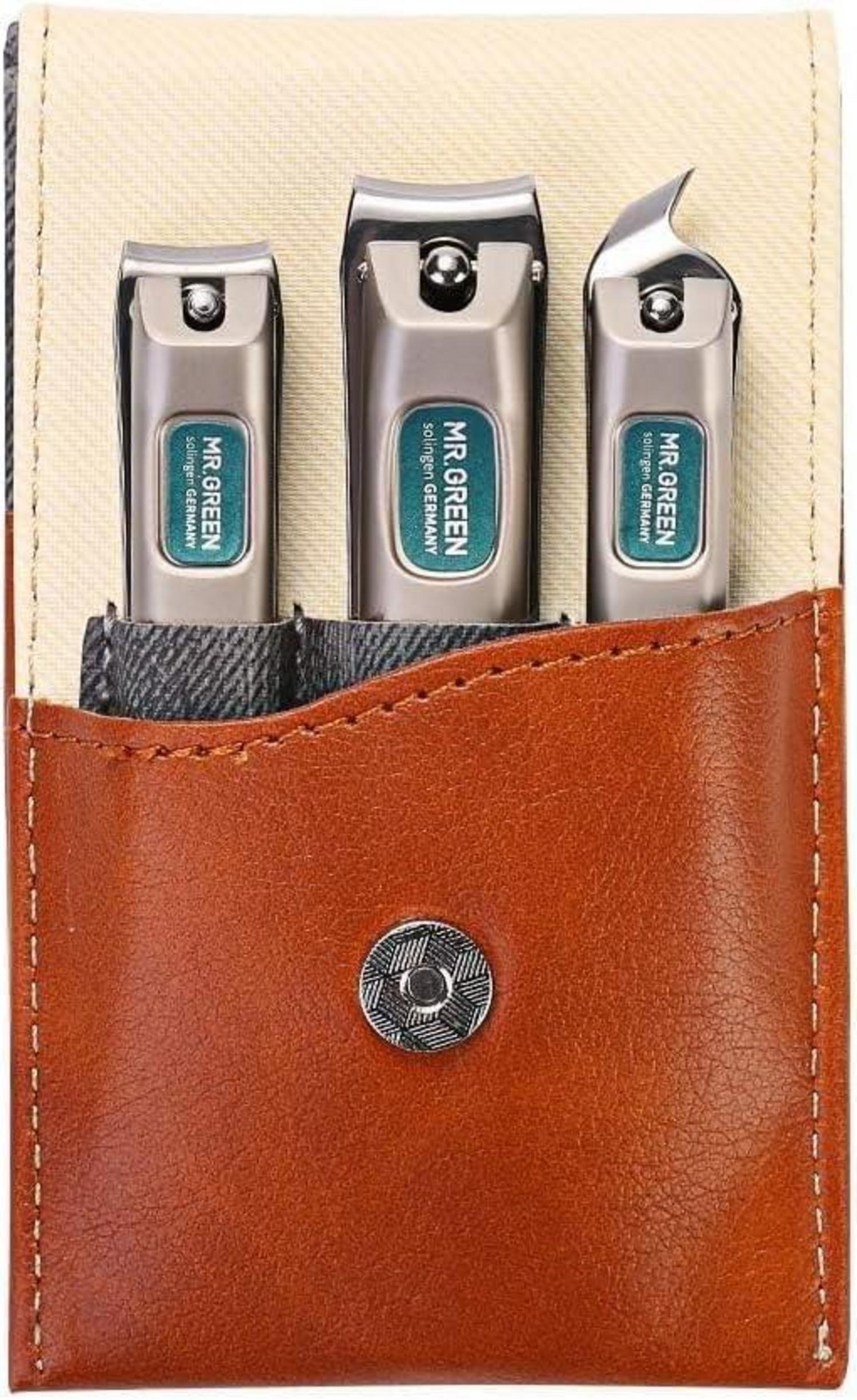 Nagelknipser Set Edelstahl Maniküre mit Etui & Feile