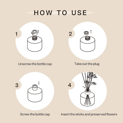 Raumduft Reed Diffuser Sandelholz Rose - 200ml