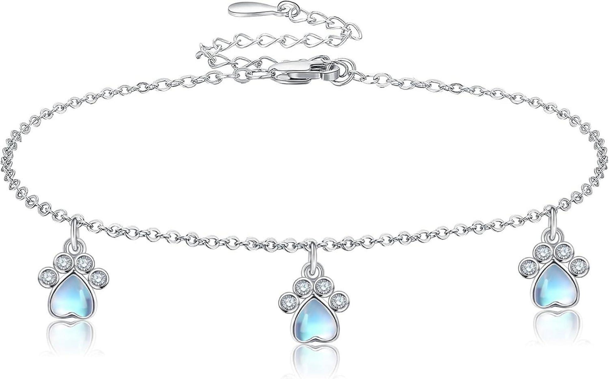 Sterling Silber Pfotenabdruck Armband Hunde Katzen Haustier Schmuck