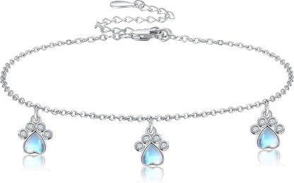 Sterling Silber Pfotenabdruck Armband Hunde Katzen Haustier Schmuck