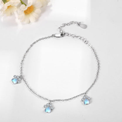 Sterling Silber Pfotenabdruck Armband Hunde Katzen Haustier Schmuck