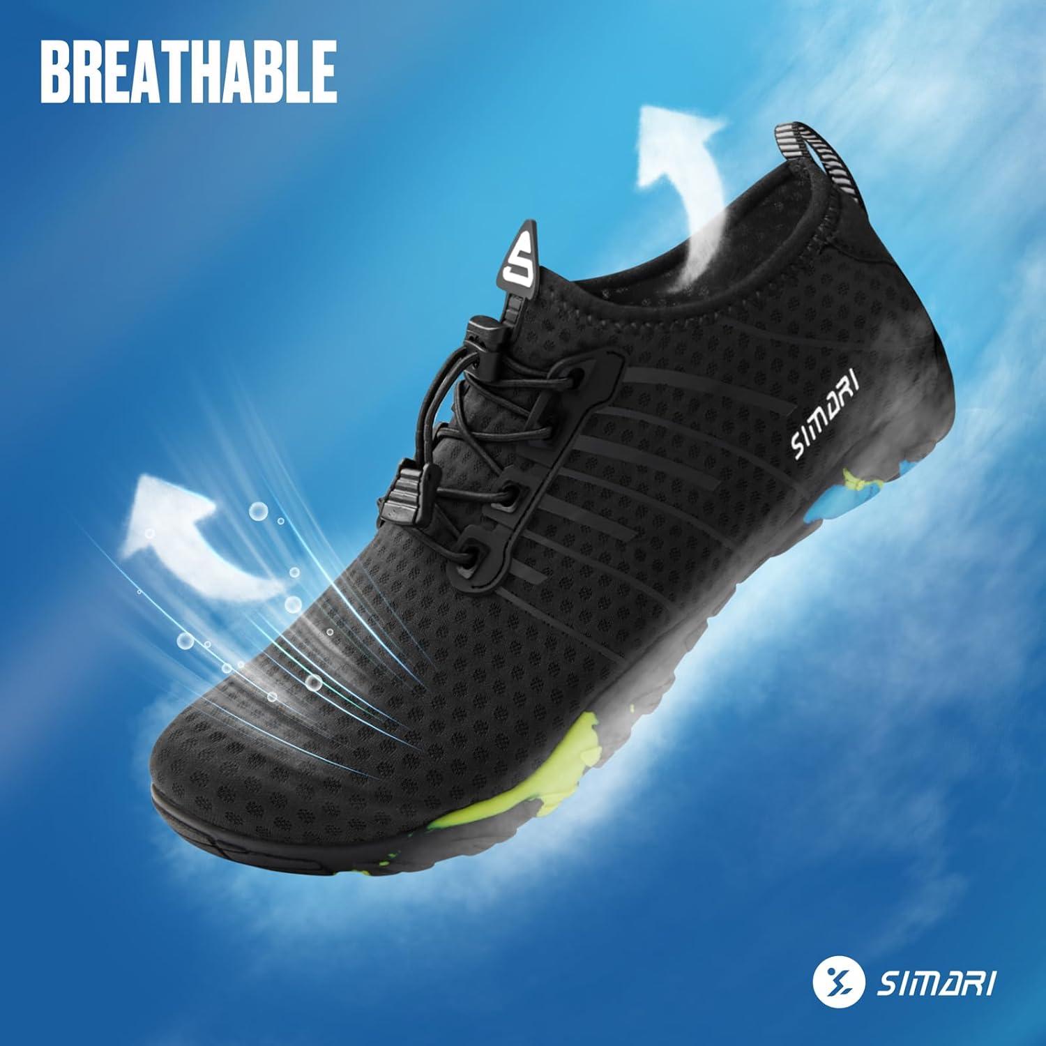 SIMARI Wasserschuhe Damen Herren schnelltrocknend Yoga Schwimmen Tauchen Gr. 208