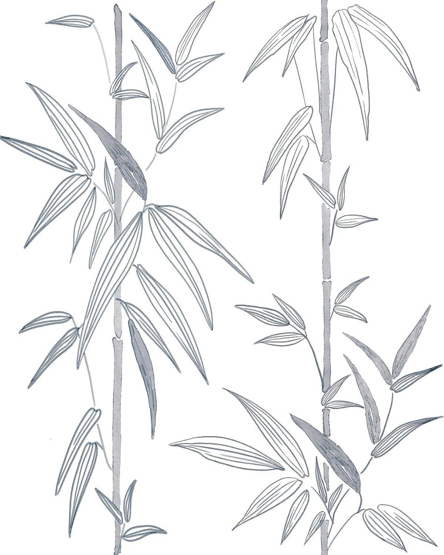Selbstklebende Tapete Blumenmuster PVC 44x300cm Bambus
