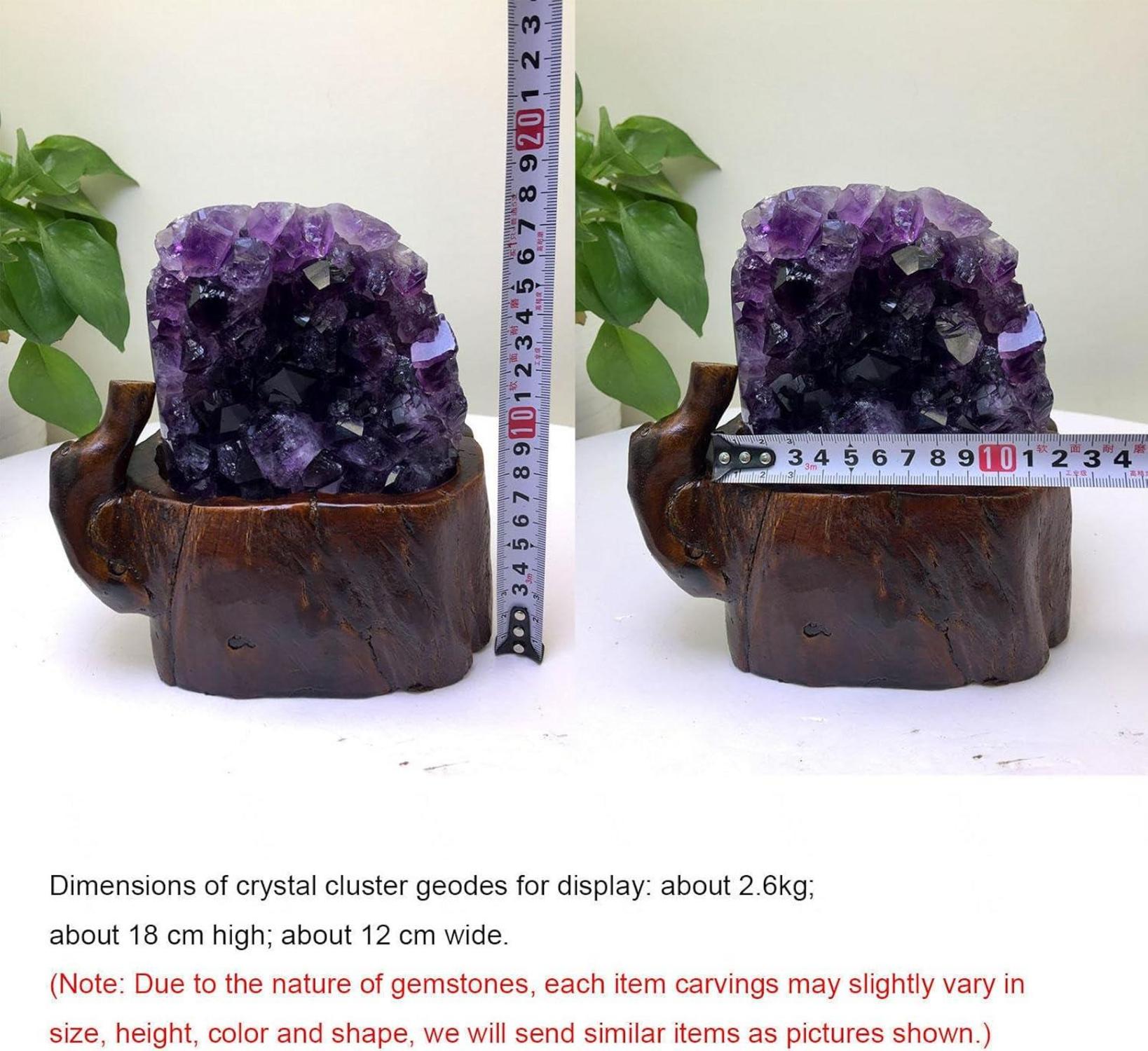 Natürliche Amethyst Kristalle Geode Heilstein-Dekor 5.73lbs