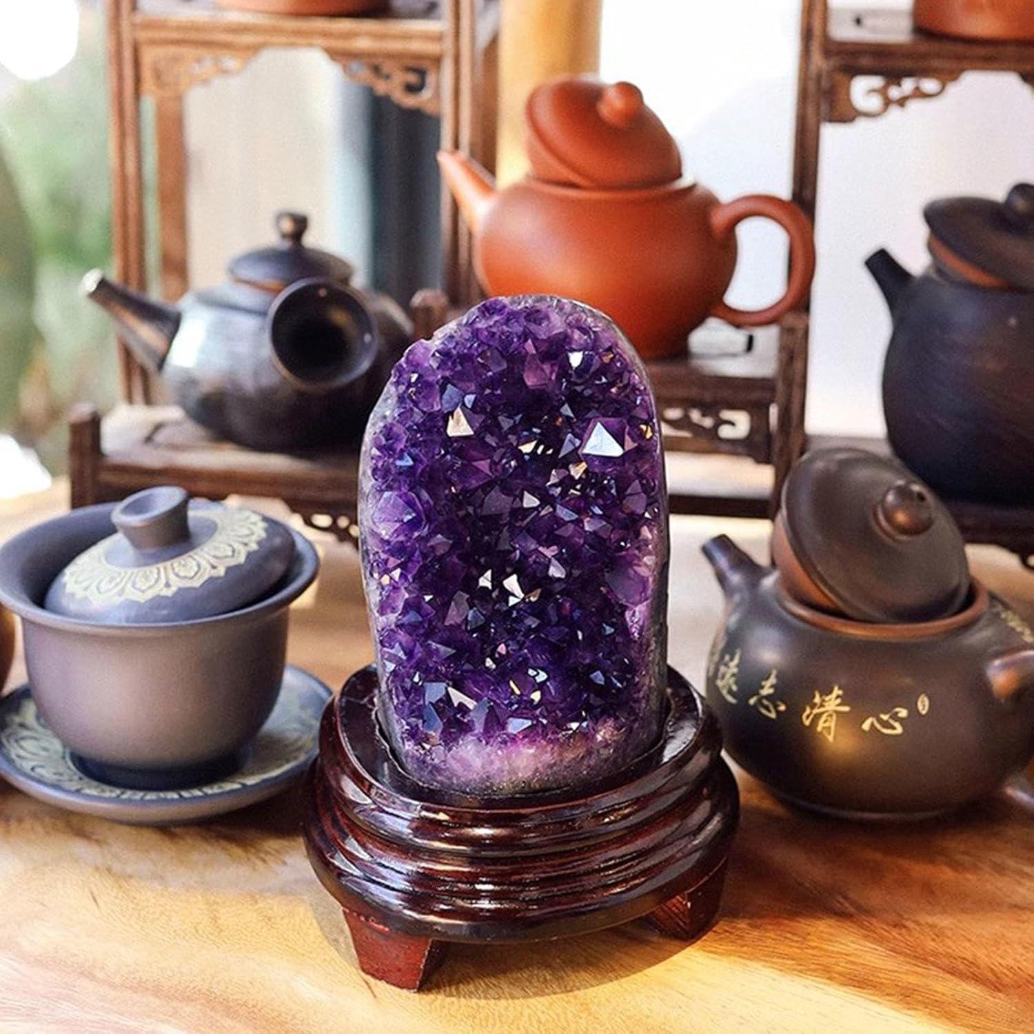 Amethyst-Kristallcluster Geode 1.76lbs Heilkristalle Dekor