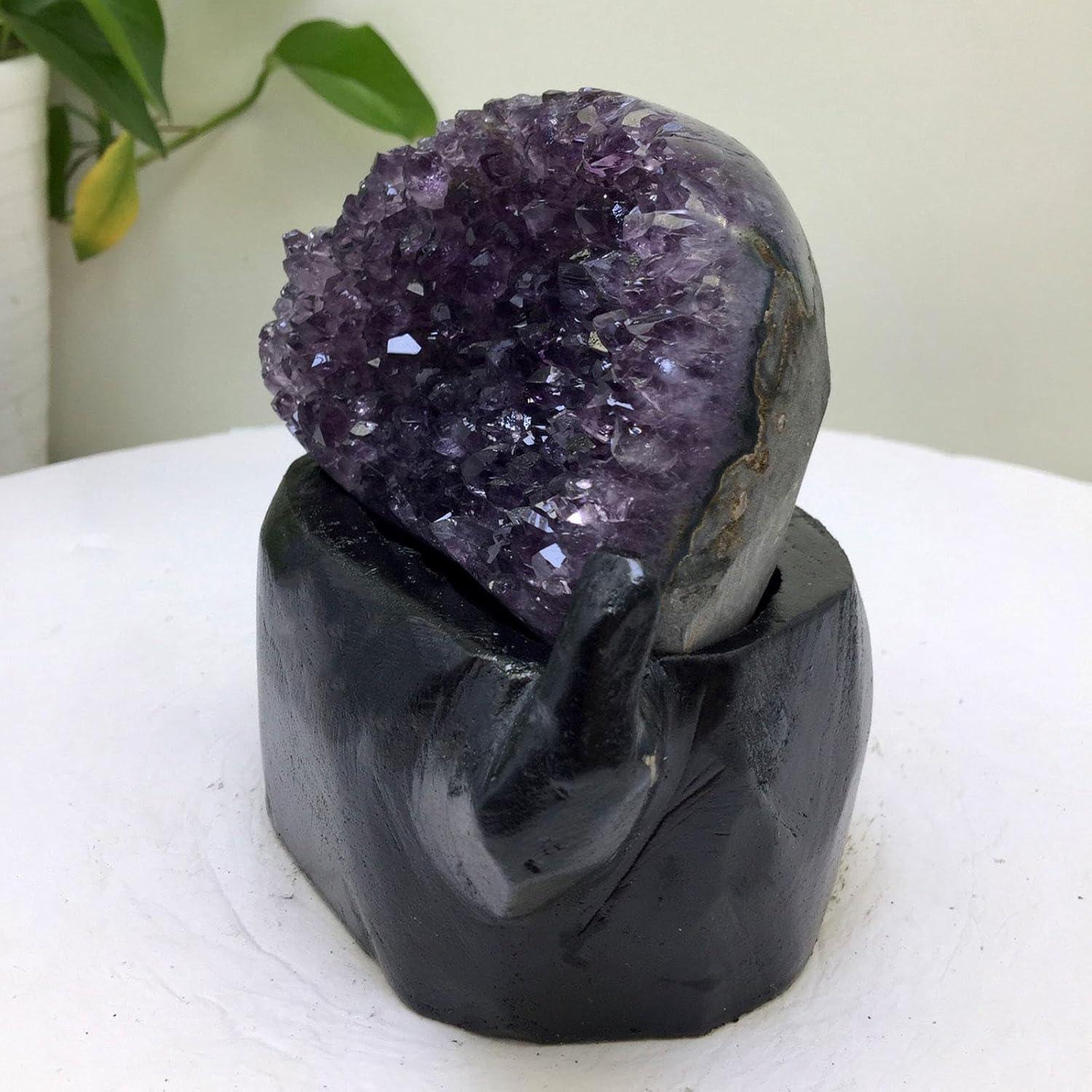 Natürliche Rohe Amethyst-Kristalle Cluster Geoden Heilkristalle 1.76lbs