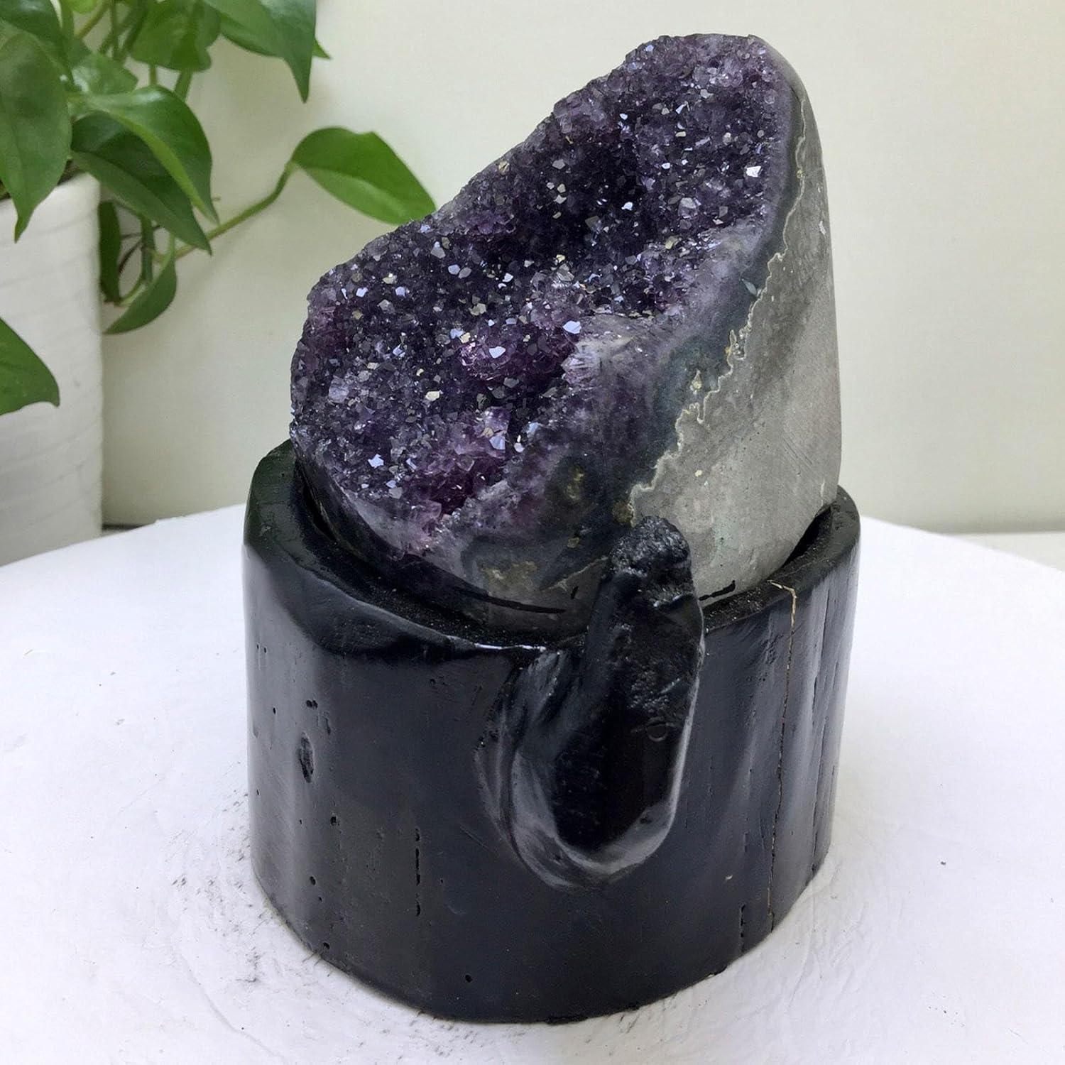 Natürliche Amethyst-Geoden Cluster Heilkristalle 4.19lbs