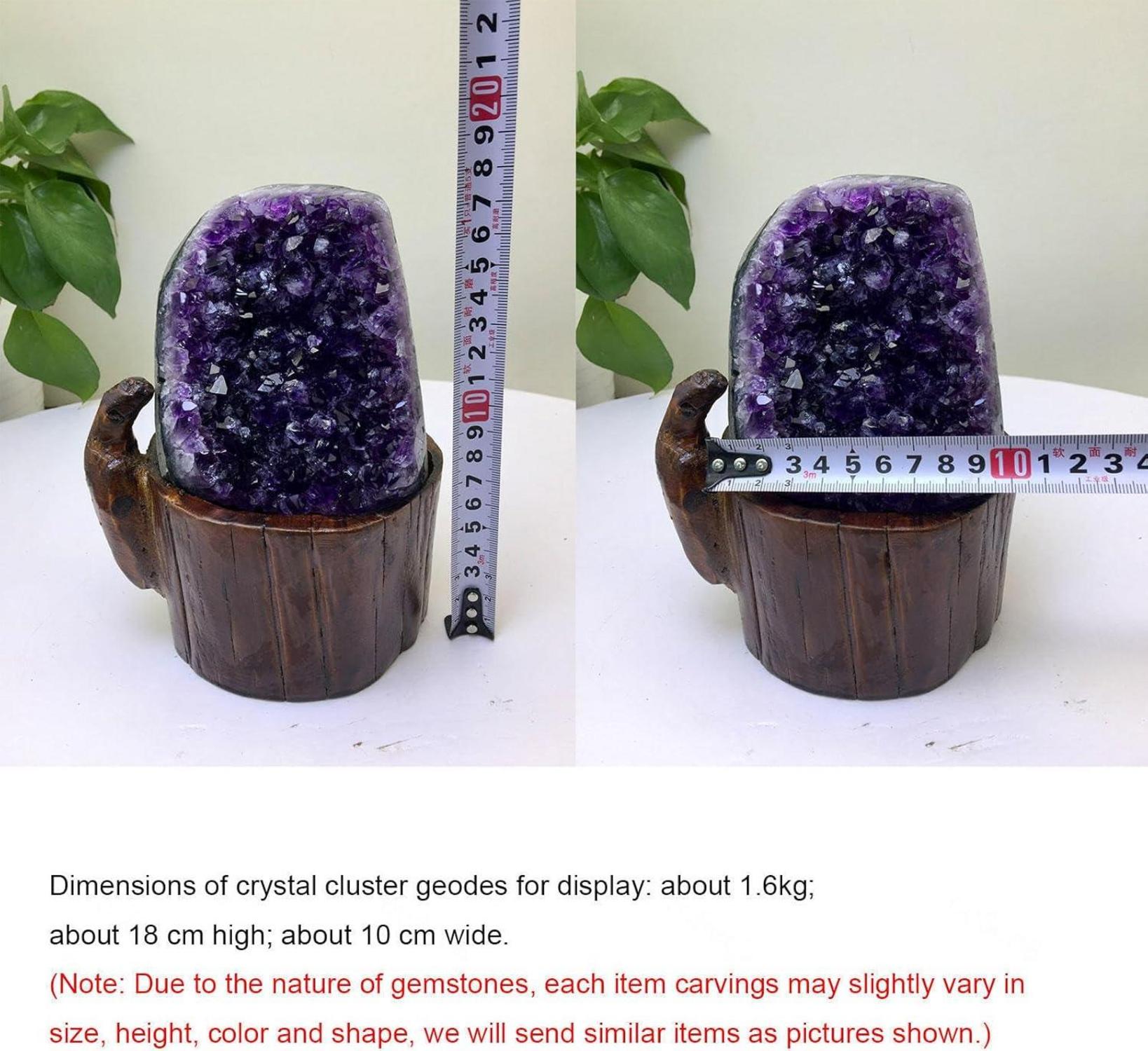 Natürliche Amethyst-Cluster Geoden Heilkristalle 3.53lbs