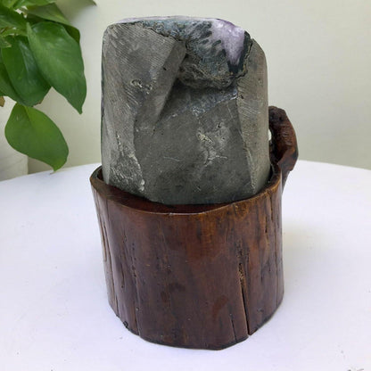 Natürliche Amethyst-Kristall-Geode 3.53lbs Heilsteine Meditation Fengshui