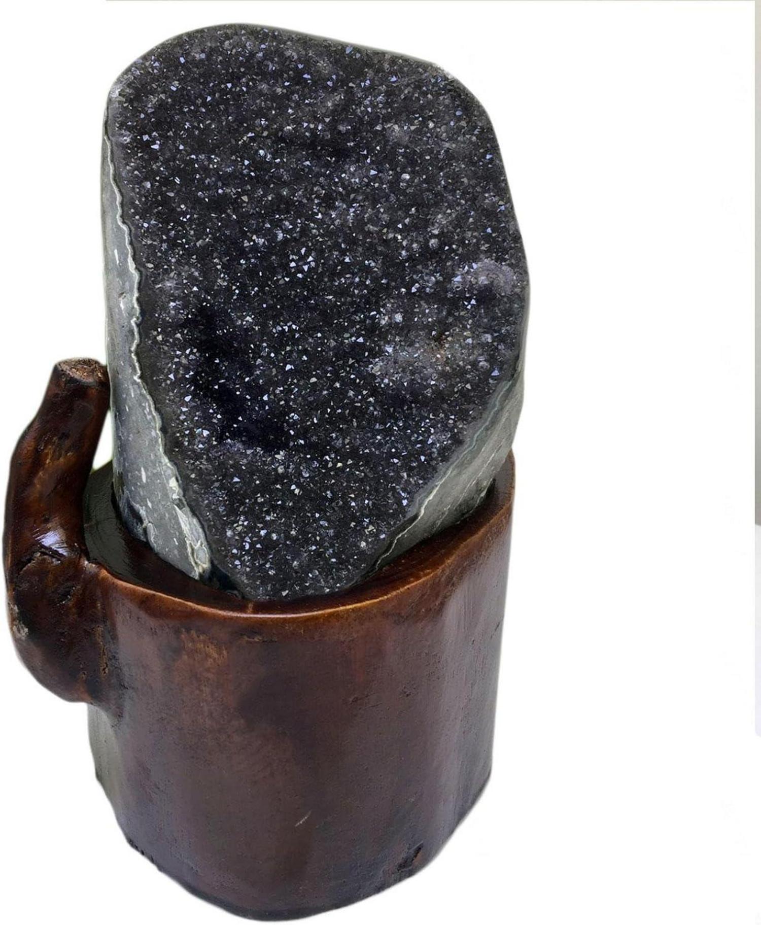 Natürlicher Amethyst-Kristall-Cluster Geode 8.16lbs