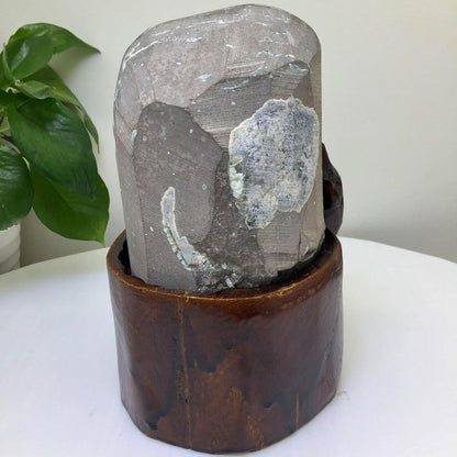 Natürliche Amethyst-Geoden Heilkristalle Kristall-Dekor 8.16lbs