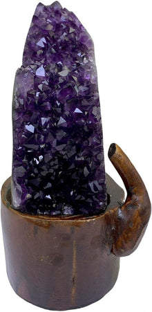 Natürliche Amethyst-Kristall-Geode 5,95 Pfund - Polierte Kanten