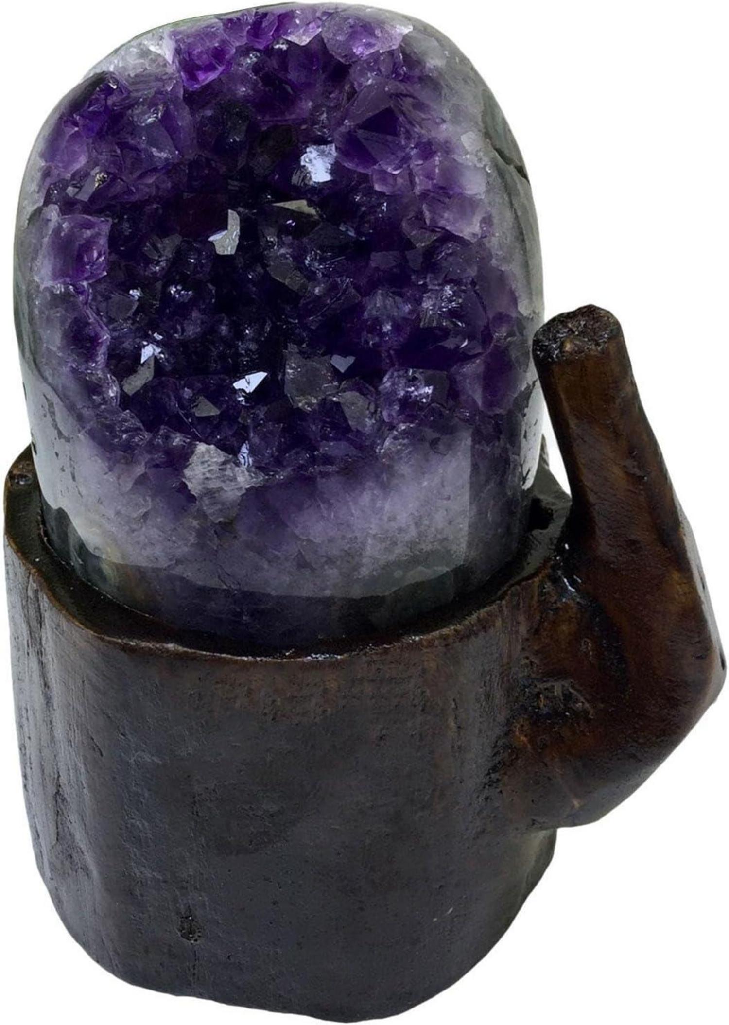 Natürliche Amethyst-Kristallcluster 1.1lbs Geode Heilkristalle