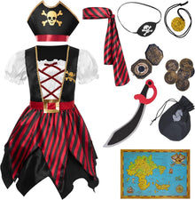 Kinder Piratenkostüm Prinzessin Halloween Rollenspiel Set