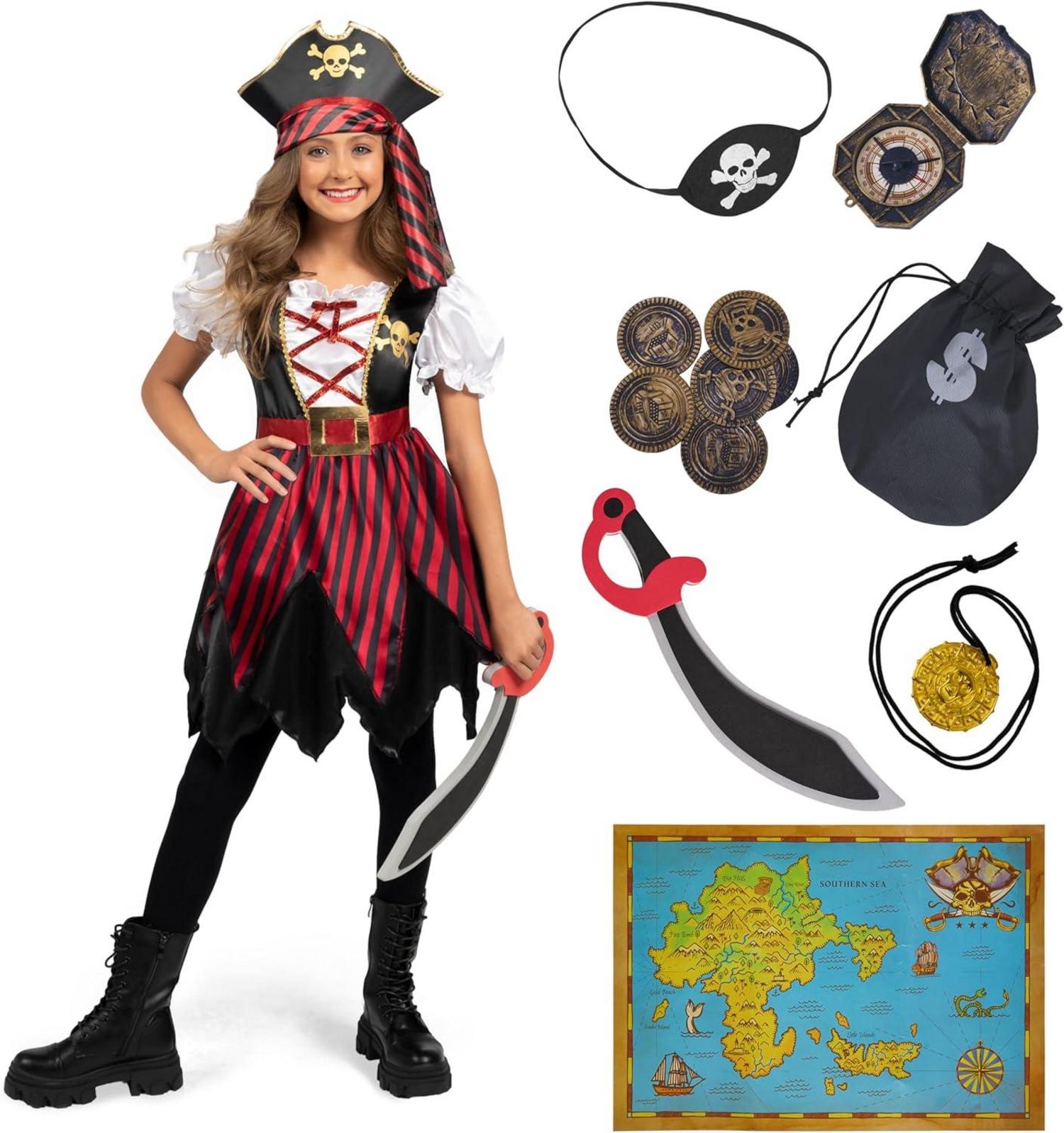 Kinder Piratenkostüm Prinzessin Halloween Rollenspiel Set