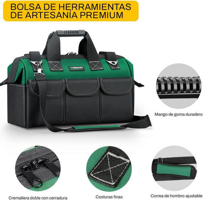 WINHUNT Elektriker Werkzeugtasche 1680D Polyester 38×24×25