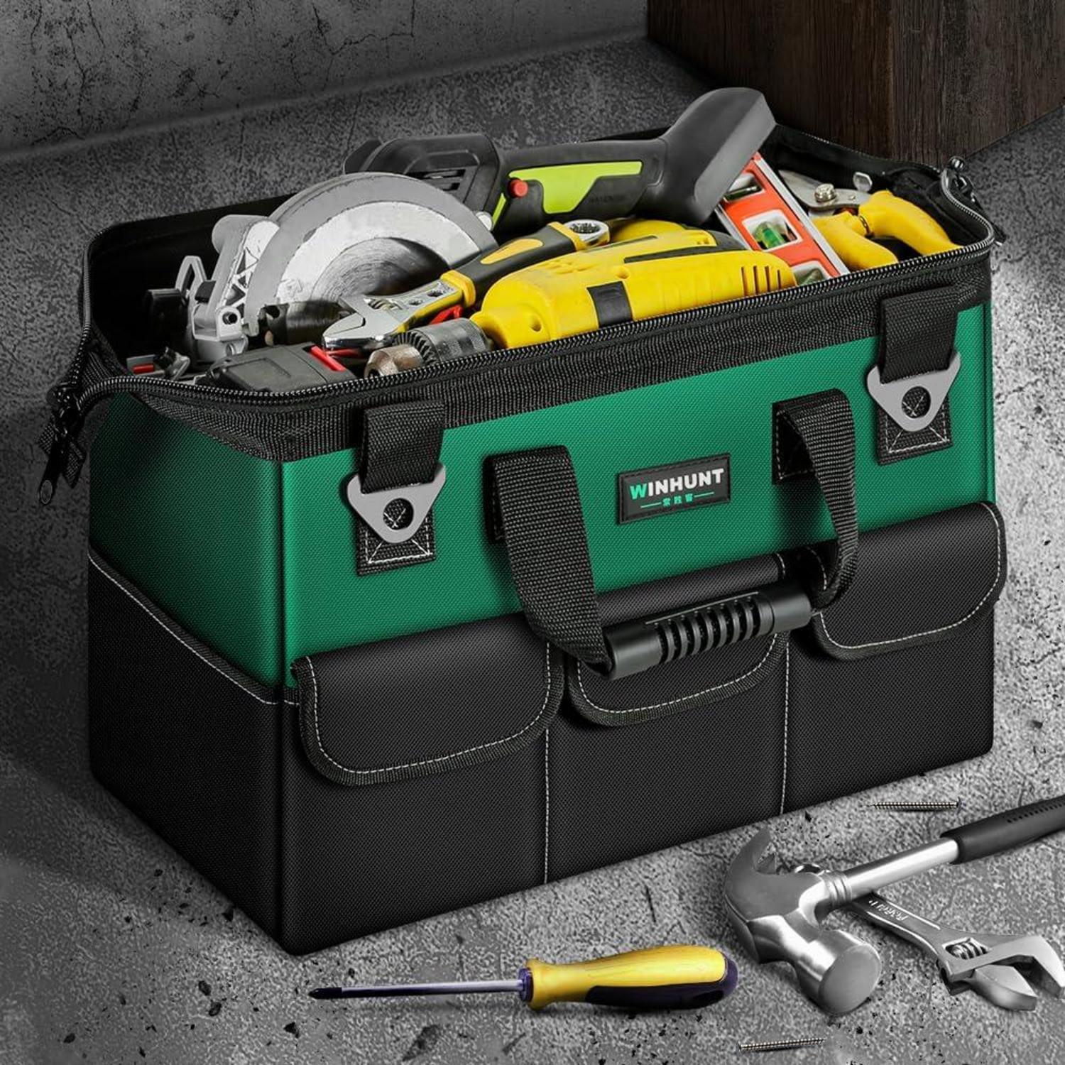 WINHUNT Werkzeugtasche 16-Zoll Organizer mit weitem Mund 1680D Polyester