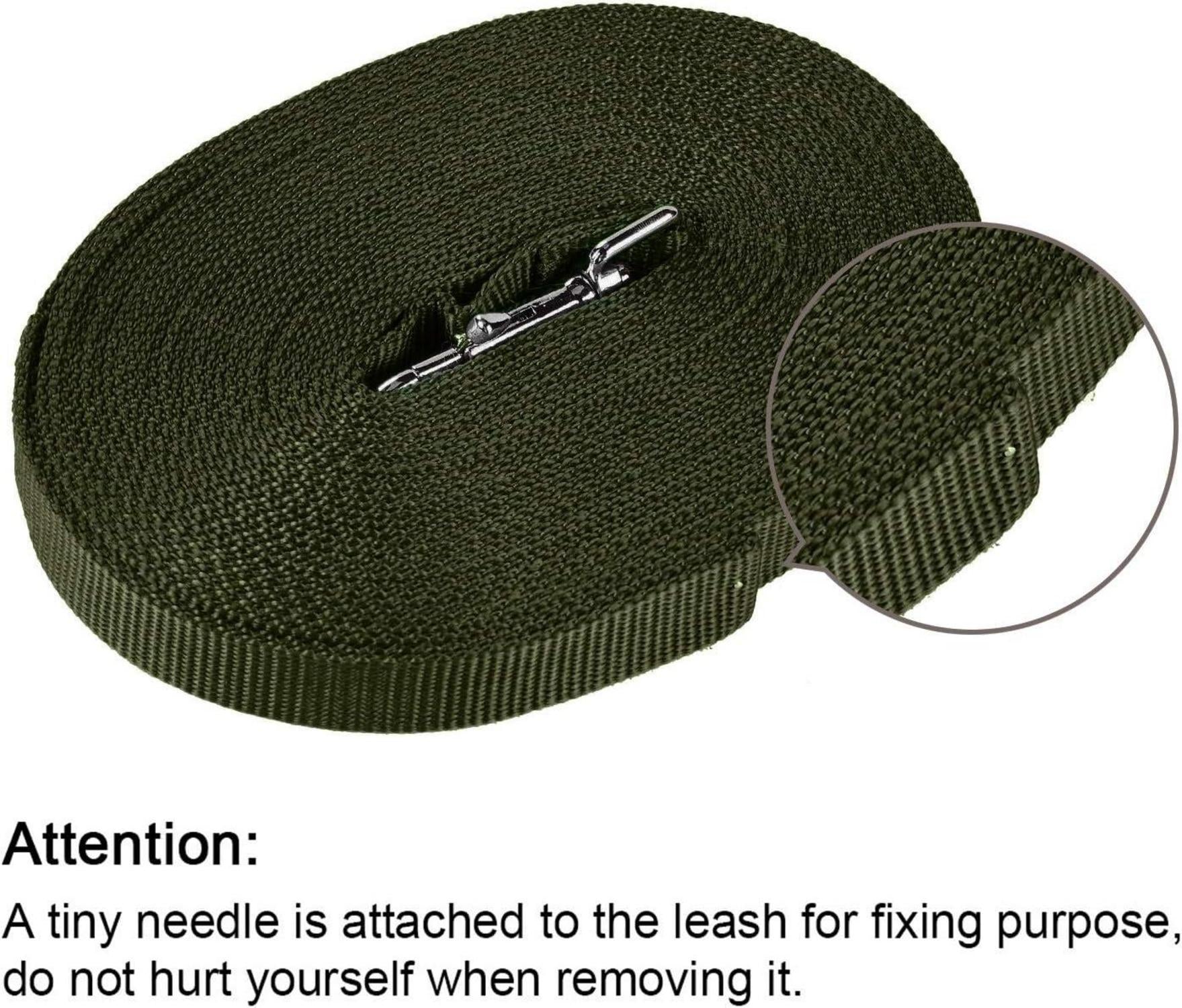 Robuste Schleppleine für Hunde Trainingsleine 3m Nylon Green
