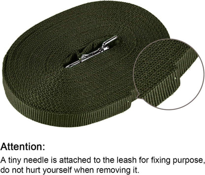 Robuste Schleppleine für Hunde Trainingsleine 3m Nylon Green