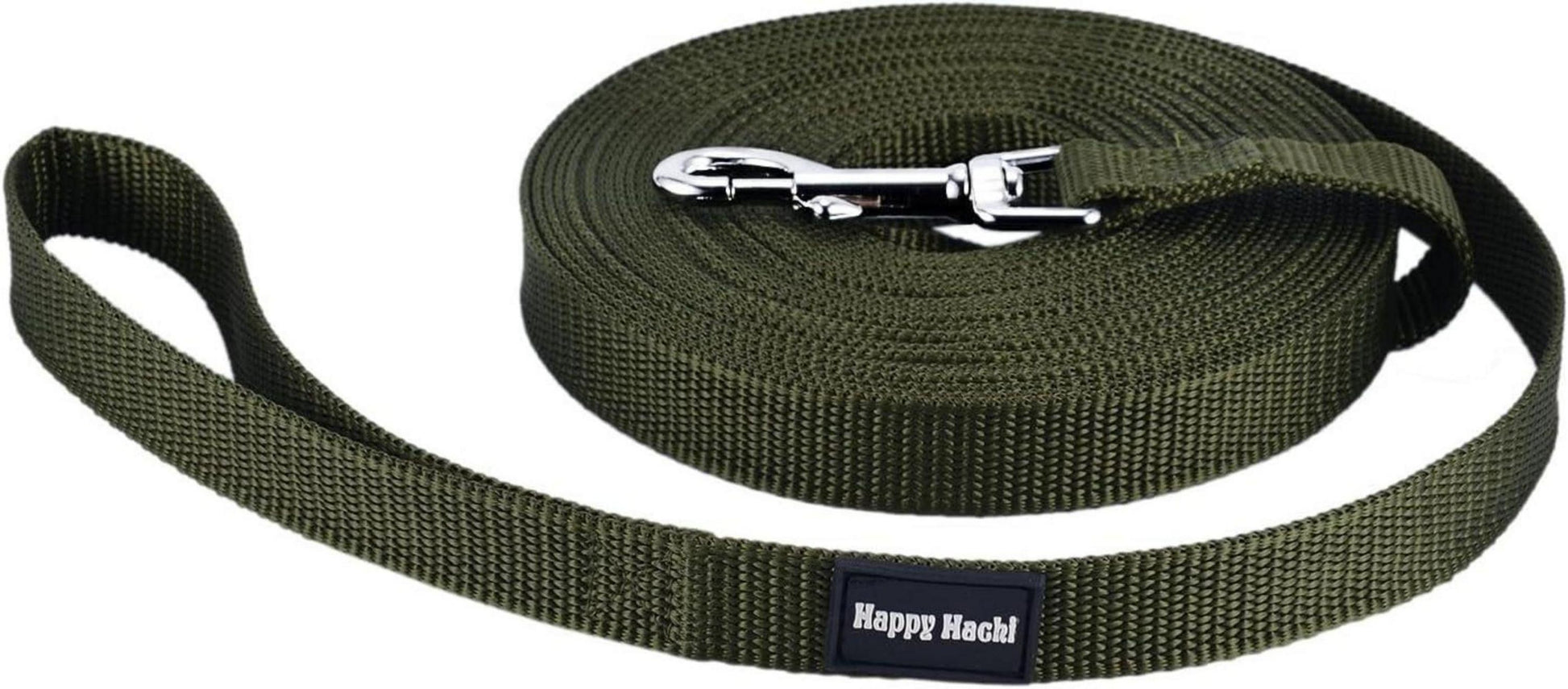 HAPPY HACHI 3m Schleppleine Nylon Hundeleine Große & Kleine Hunde Green