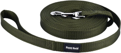 HAPPY HACHI 3m Schleppleine Nylon Hundeleine Große & Kleine Hunde Green