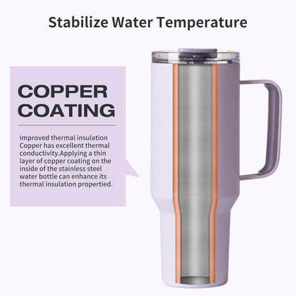 Blackube 1200ml Trinkbecher mit Deckel Strohhalm BPA-frei Auslaufsicher Metall