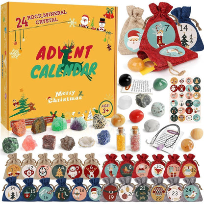 Adventskalender 2024 für Kinder Kristalle 24 Tage